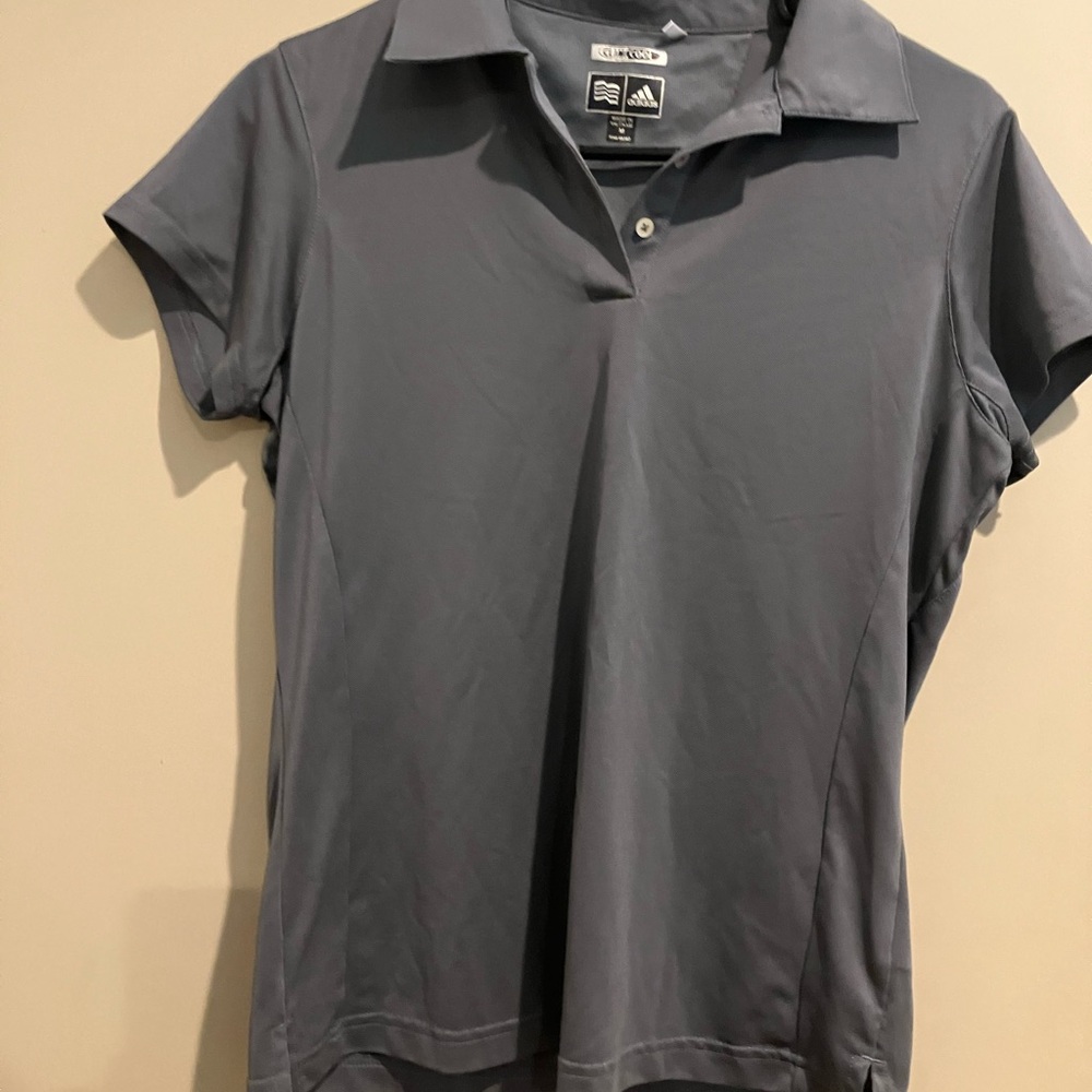 Adidas Women's Gray Button Down Shirt